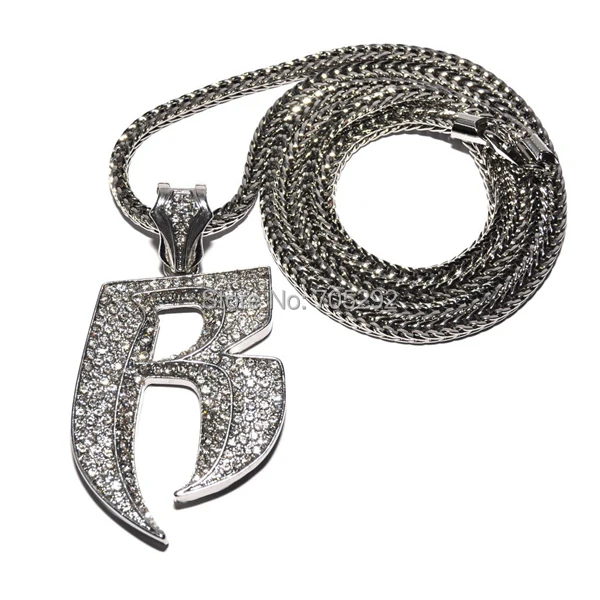 Ледяной из Bling 'R' кулон с 3" Франко цепи хип хоп ожерелье