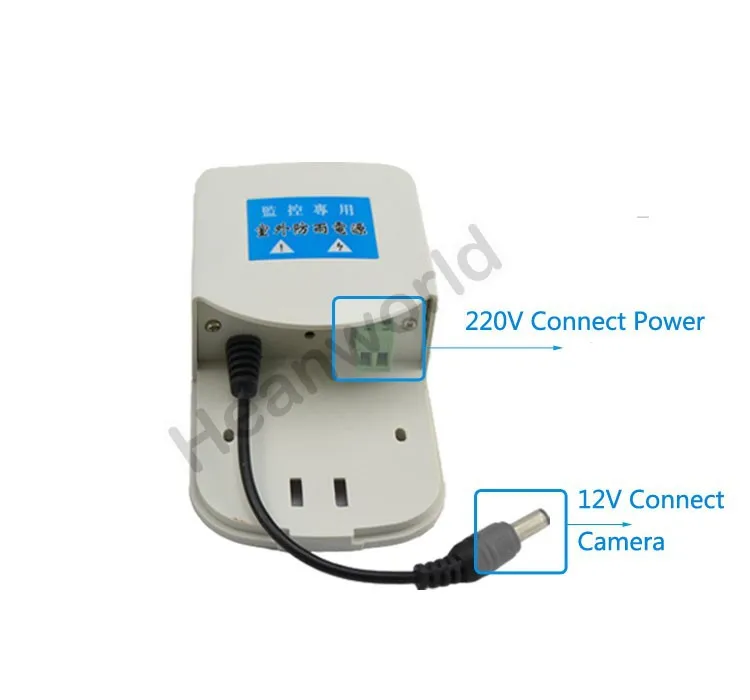 12V2A специальный переходник питания для CCTV камеры Водонепроницаемый также молниезащита,блок питания видеокамеры