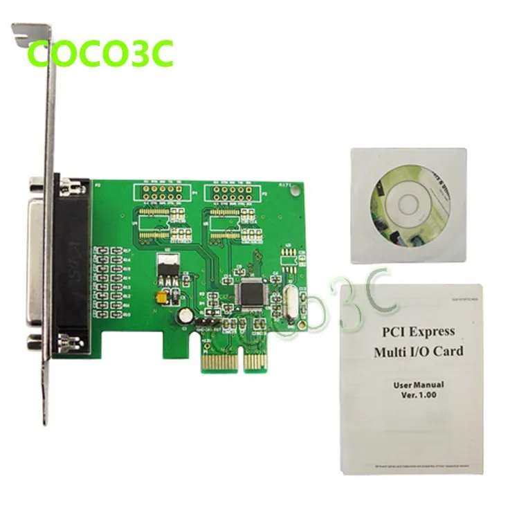 MosChip MCS9901 PCI-e 1 параллельный IEEE 1284 контроллер карты PCI express DB25 принтер LPT порт адаптер расширения