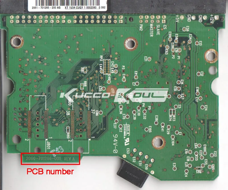 HDD PCB Логическая плата 2060-701266-001 REV A для WD 3,5 IDE/PATA ремонт жесткого диска Восстановление данных