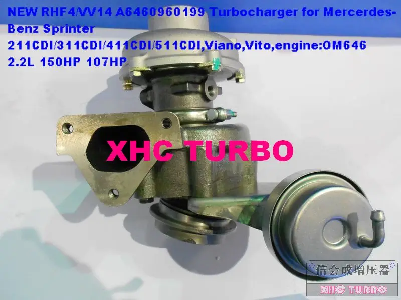 RHF4 VV14 VF40A132 A6460960699 турбо Турбокомпрессор Для Mercedes-BENZ sprinteri Viano Vito OM646 DE22LA 2.2L 107HP 150HP
