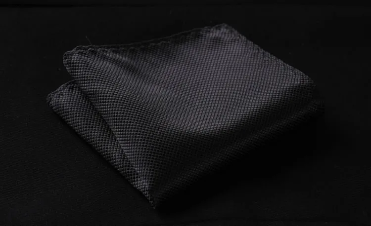 TL1003L8 чистый Черный насыщенный 3.4 "Шелковые Много Свадьба Gravata жаккард человек галстук Карманный квадратный платок Набор костюм