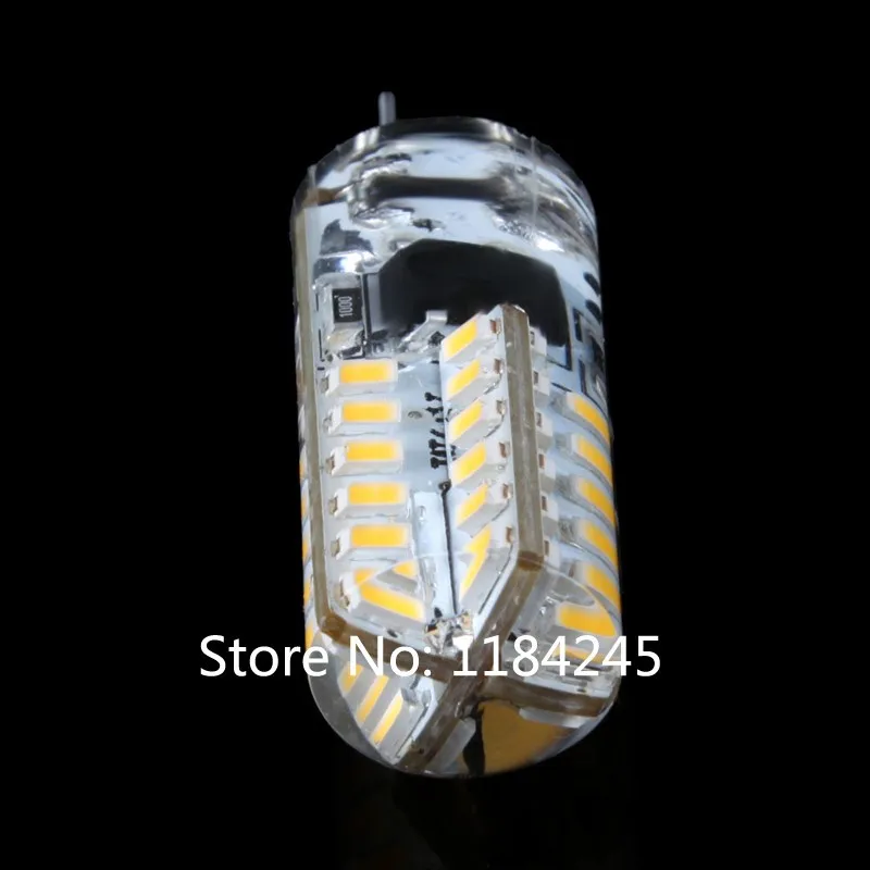 G4 48 светодиодный 3014 SMD 5 W AC 220 V Теплый чистый белый 320LM силикагель 360 градусов 10 шт./лот