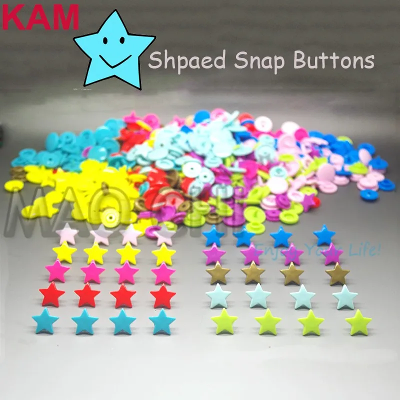 KAM Star shaped snap buttons