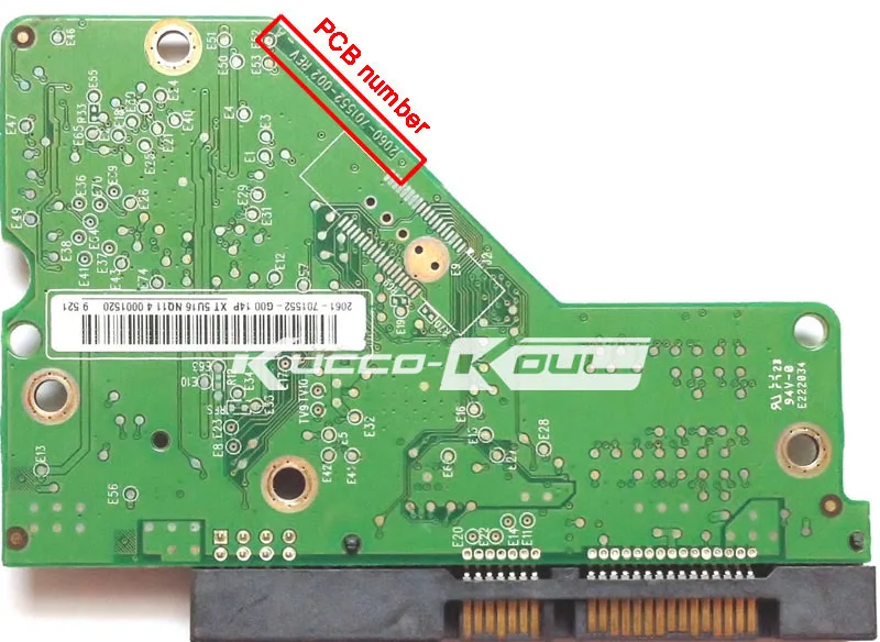 HDD PCB Плата логики 2060-701552-002 REV A для WD 3.5 SATA ремонта жесткий диск восстановления данных