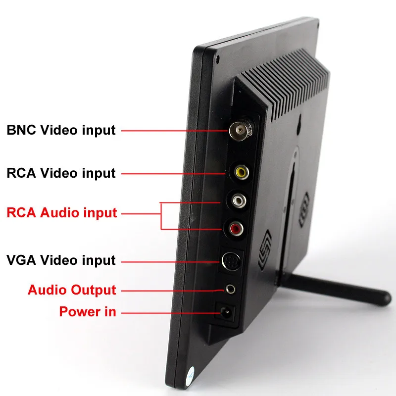 Монитор видеонаблюдения 8 дюймов цветной монитор видеонаблюдения с байонетный соединитель VGA AV порт и Встроенный монитор с динамиком