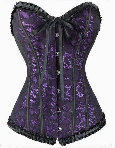 Сексуальный кружевной корсет на бюст с косточками Бюстье Топ талии Cincher Shaper Corsetlet
