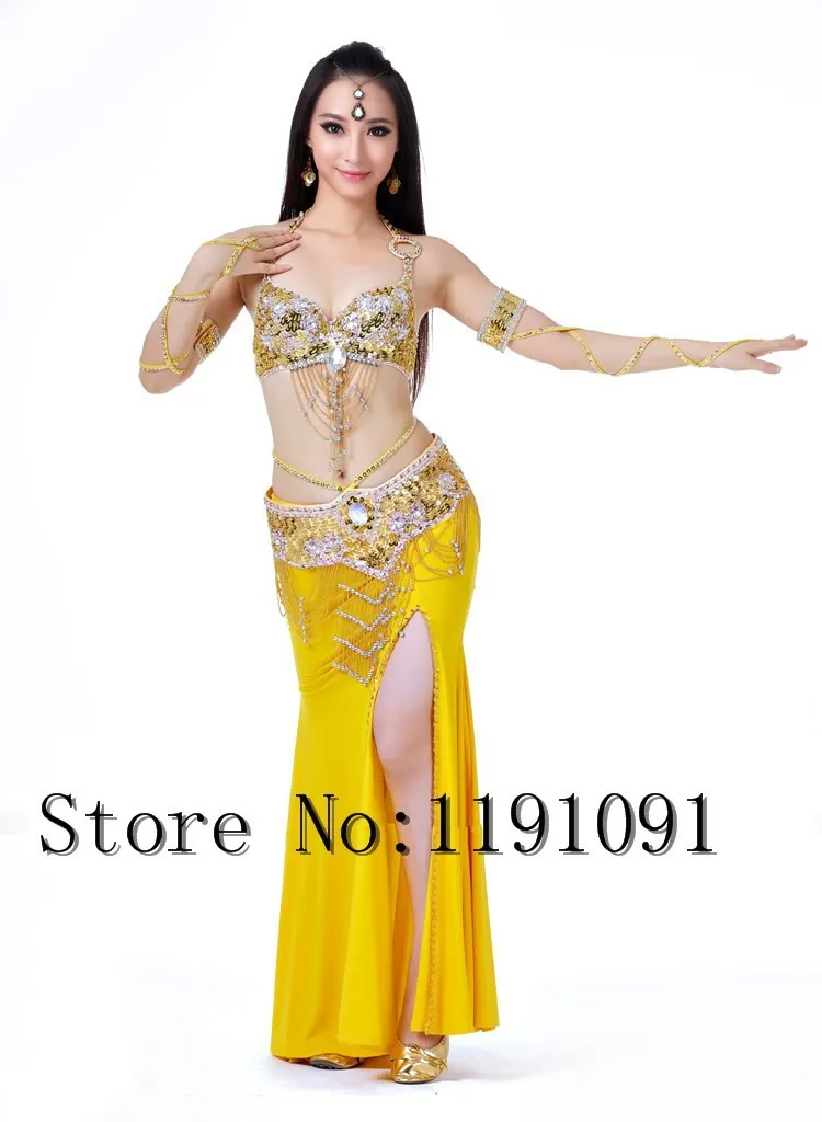 Одежда для индийского беллиданса, 3 компл. Размера S / M / L, 10 цветов 700#