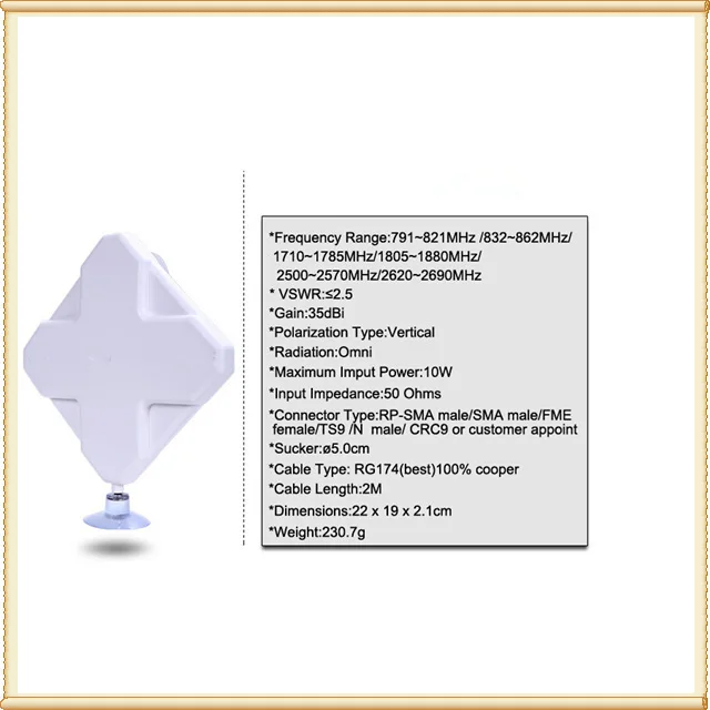 35DBI 4 аппарат не привязан к оператору сотовой связи внешний doubleTS9 антенна для HUAWEI E5786 E5372 E5377 E589 Aircard 760s 763S 770S 785S 790S 810S