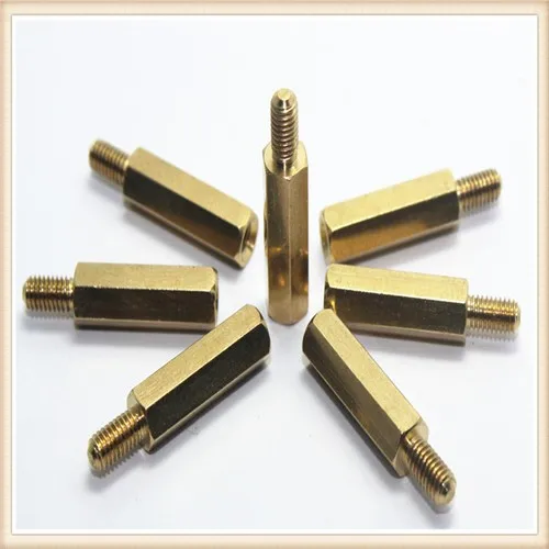 Низкая цена 50 шт. латунь M3 серии одной головы Hex Spacer/Шестигранная стойка/винтами m3 * 14 + 6 мм