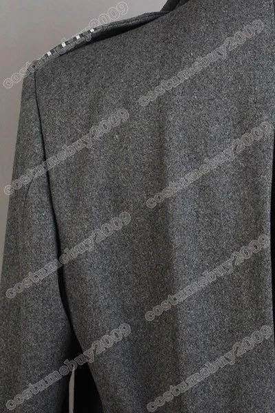 Torchwood Doctor Captain Jack Harkness Jacket Wool Coat Costume Grey Ver13