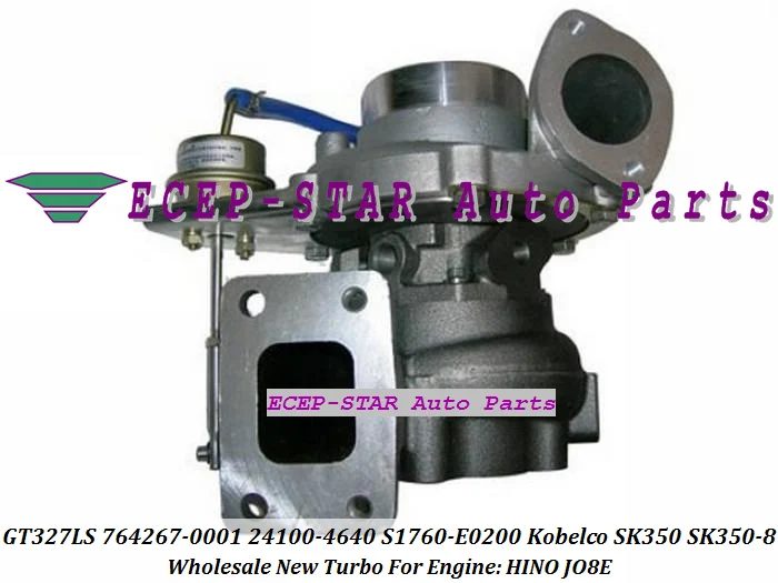 GT3271LS 764267-0001 24100-4640 S1760-E0200 ТУРБОКОМПРЕССОР с водяным охлаждением турбины Турбокомпрессор для экскаватора Kobelco SK350 SK350-8 двигателя HINO JO8E