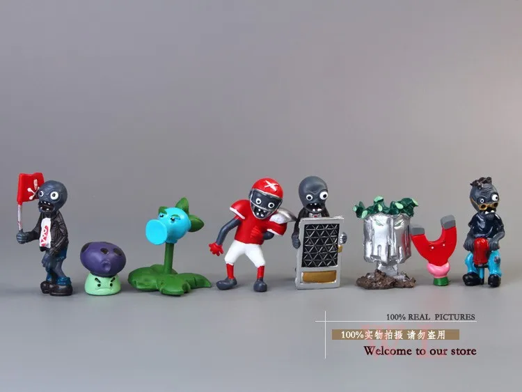 40 шт./компл. с изображением героев «Plants vs Zombies Растения против Зомби 2,5-6,5 см ПВХ Фигурки игры РПЗ; Коллекционные Фигурки Игрушки Подарки завод+ Зомби