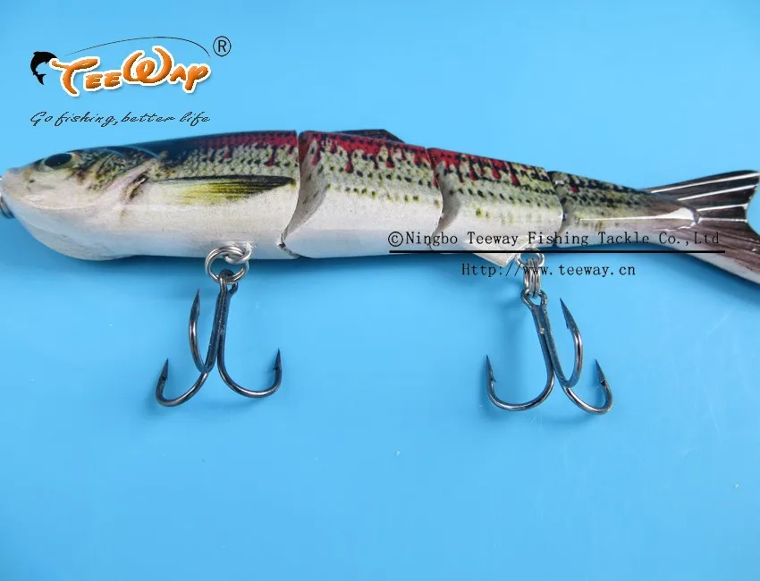 Продукт Рыбалка приманки 4 Сегмент Swimbait Жесткий приманки медленно 19 г 12 см рыболовный крючок Рыболовные снасти FL4-M04