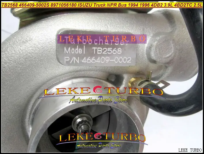 TB2568 466409 466409-5002 S 8971056180 8-97105618-0 турбо для isuzu грузовик NPR автобус 1994 1996 4DB2 4.0L 3.9L 4BD2-TC 2.5L 140HP