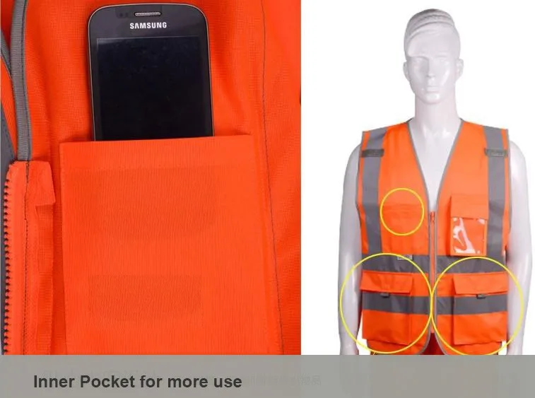 SFvest EN471 hi vis жилет Спецодежда защитный жилет светоотражающий Безопасный Жилет отражатель безрукавка