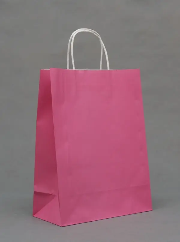 100 шт/партия) Размер W25xH33xD12cm сумка для покупок бумага