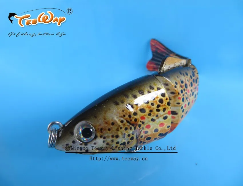 Продукт Рыбалка приманки 4 Сегмент Swimbait Жесткий приманки медленно 13 г 11 см рыболовный крючок Рыболовные снасти FL4-S03
