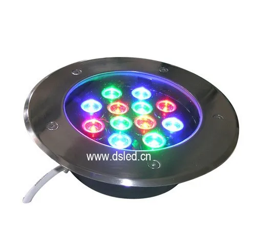 CE, IP67, DMX совместимы, 12 Вт светодиодный RGB inground, светодиодный RGB подземный свет, 12 В DC, DS-11-24-12W-RGB, постоянное напряжение