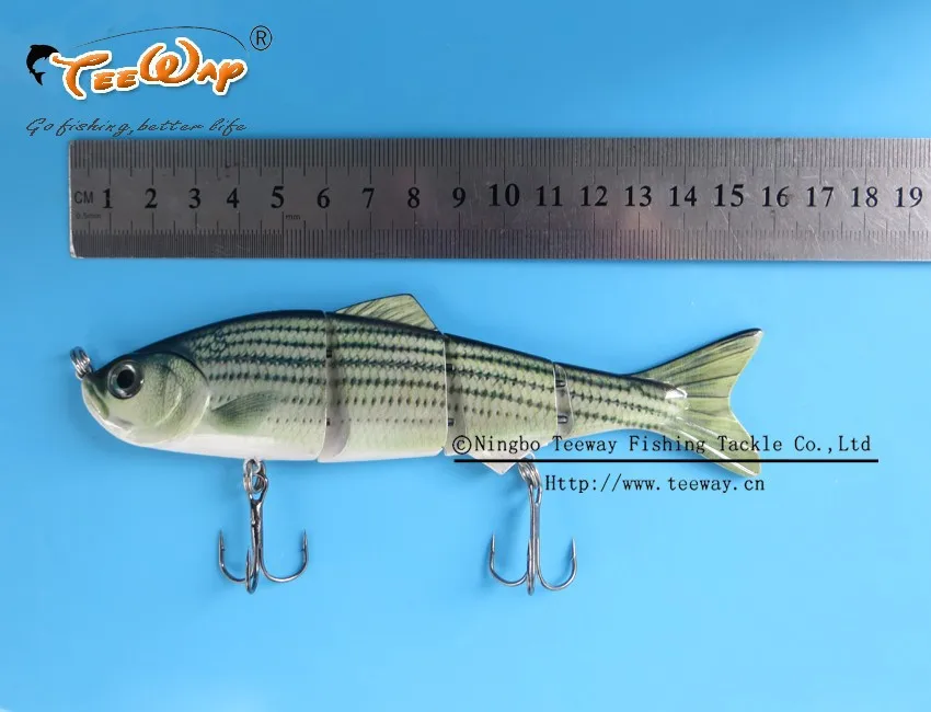 Продукт Рыбалка приманки 4 Сегмент Swimbait Жесткий приманки медленно 35 г 15 см рыболовный крючок Рыболовные снасти FL4-LM09