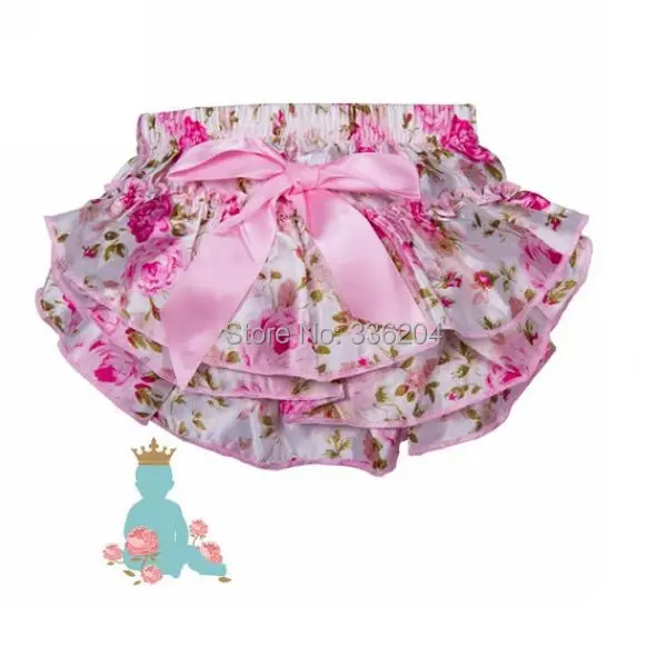 Цветочный атласный трусики с оборками на подгузники с бантом для новорожденных реквизит для фотосъемки шаровары реквизит для девочек