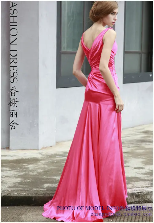 2018 Новая Мода vestidos Красный Длинный Атласный халат de soiree v-образный вырез кристалл formales вечерние Сексуальная Вечеринка Выпускной платье
