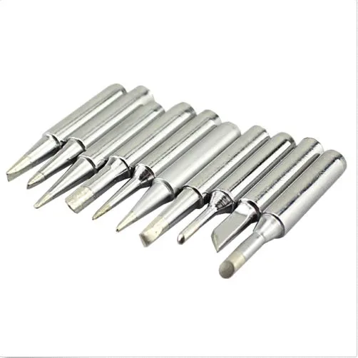 Free shipping 10 pcs /lot Lead-free solder Iron tip 900M-T for hakko Lukey 852D soldering rework station portable stick welder