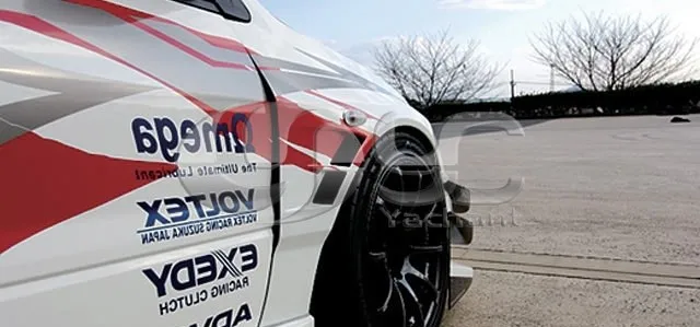 Углеродное волокно переднего крыла, пригодный для 2001-2007 Mitsubishi Lancer Evolution EVO 7-9 VTX уличный вариант Стиль+ 20 мм переднее крыло