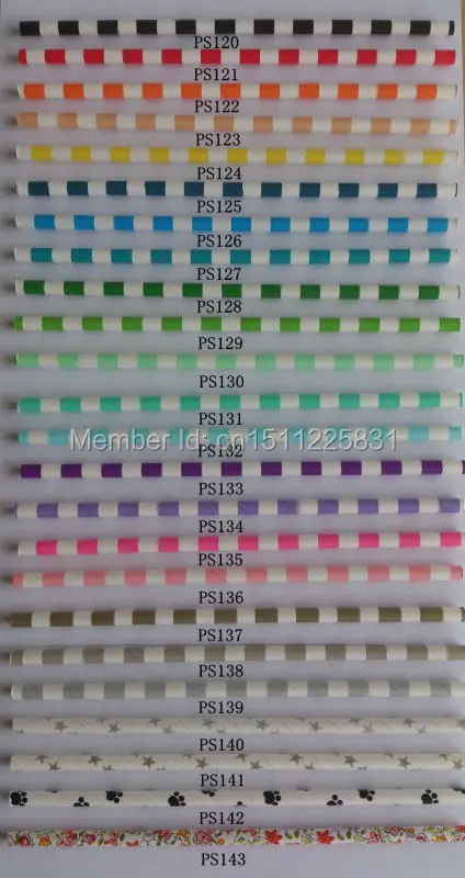 paper straw color 6