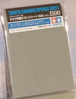 Tamiya 87150 шлифовальный лист губки 1500(114x140 мм
