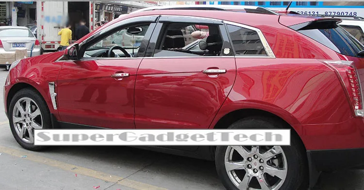 Jinke Новые 4 шт. лезвия боковые окна Дефлекторы двери Солнцезащитный козырек щит для Cadillac SRX