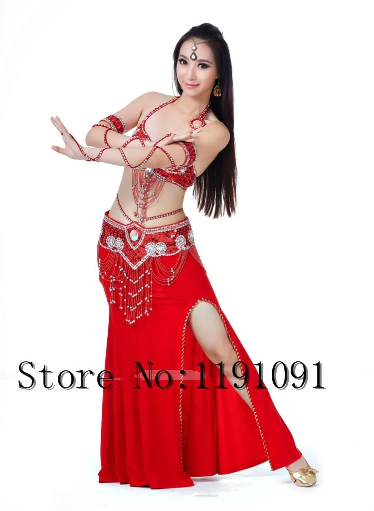 Одежда для индийского беллиданса, 3 компл. Размера S / M / L, 10 цветов 700#
