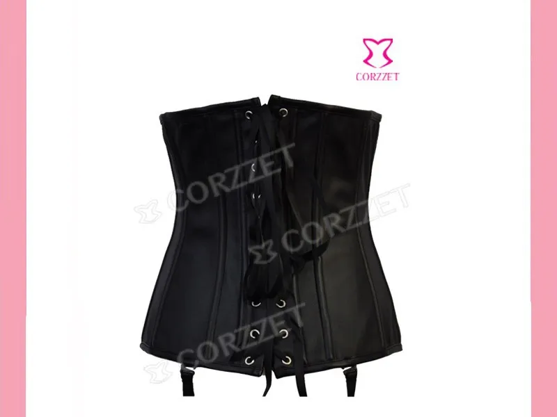 Латекс кружево до костей молния Тонкий Shaper Талии Cincher Черный кожаный корсет под грудь дешевые короткие бюстье и корсеты для женщин XXL