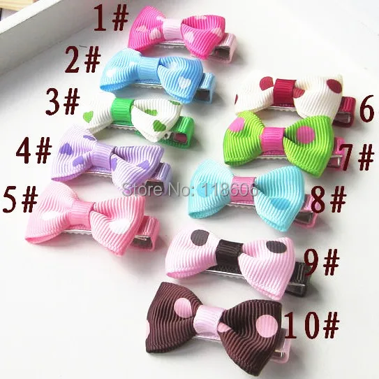 small polka dot kids hair bow.jpg