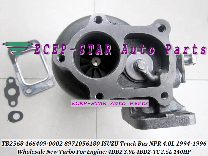 TB2568 466409 466409-0002 8971056180 8971056181 8-97105618-0 турбо для isuzu, принт грузовика, автобуса, NPR 4.0L 1994 1996 4DB2 3.9L 4BD2-TC 2.5L