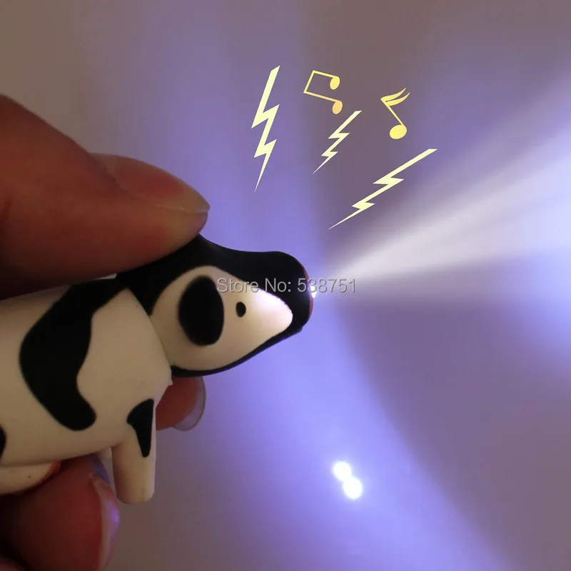 FedEx 100 шт./лот сумка Интимные аксессуары LED Прекрасный Cow брелок светодиодный продвижение брелок со звуком
