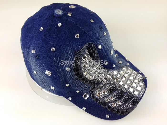 Кристалл большой палец snapback женские джинсы бейсболки дышащие, для активного отдыха и спорта кепки солнечный плоский уплотнитель/Кепка летняя кепка