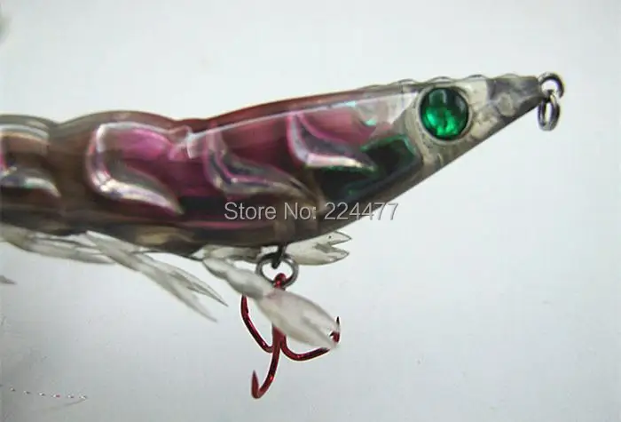 Isca de Pesca Afundando tipo Três Isca Camarão Forma Falsa China Enfrentar Plástico Rígido Anzol Vmc Cores 10.8 cm 20g 11 High Quality Esporte e Lazer