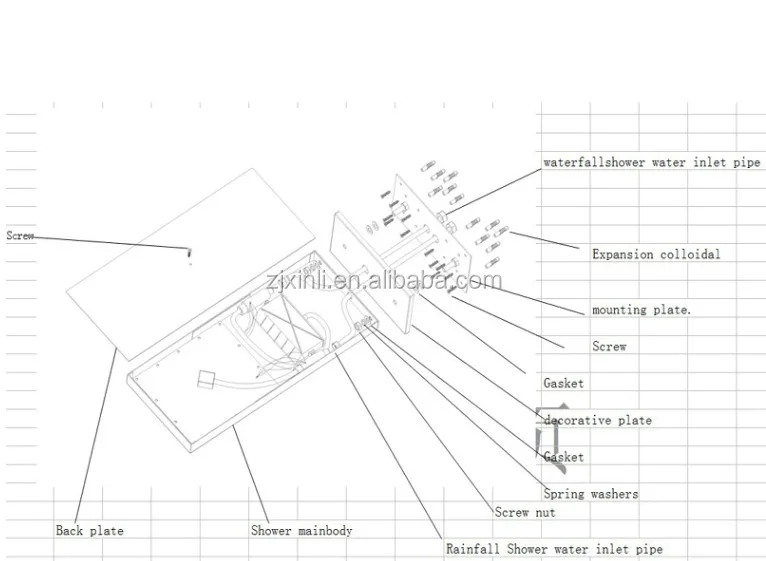Розничная продажа 230x554 140mmstainless Сталь новый LED Ванная комната Насадки для душа, Цвет изменена без Батарея, бесплатная доставка x15483