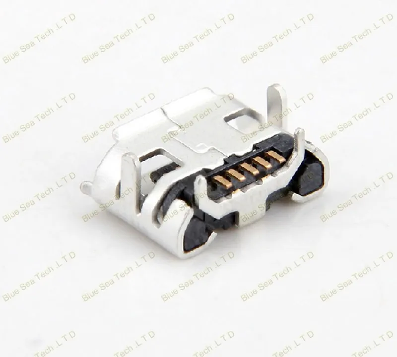 50 шт. Micro 5 P USB Домкраты разъем PCB крепление для телефона, планшетов, ПК, MP3, MP4 и т. д. с цифрами и рожками на капюшоне; Тип 5pin micro mini USB