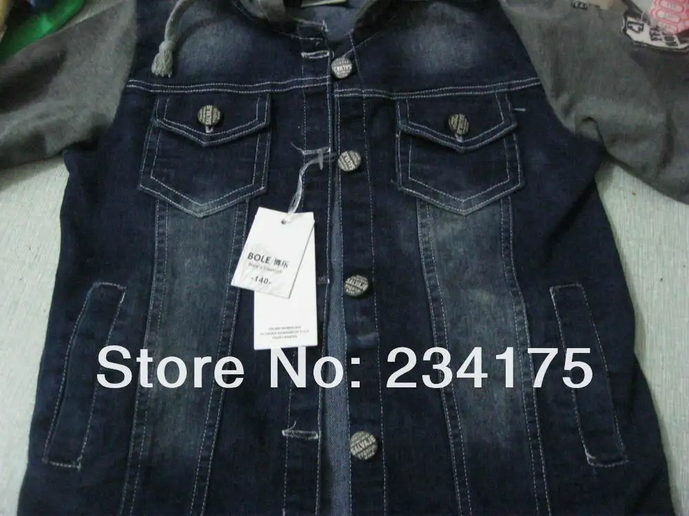 Manteau fille/Одежда для мальчиков трикотажная верхняя одежда с капюшоном ковбойский костюм ; детские куртки для мальчиков; пальто; верхняя одежда