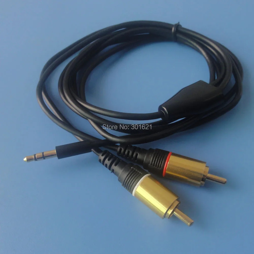 1 метр 3 фута 3,5 мм разъем для 2 RCA штекер стерео аудио кабель
