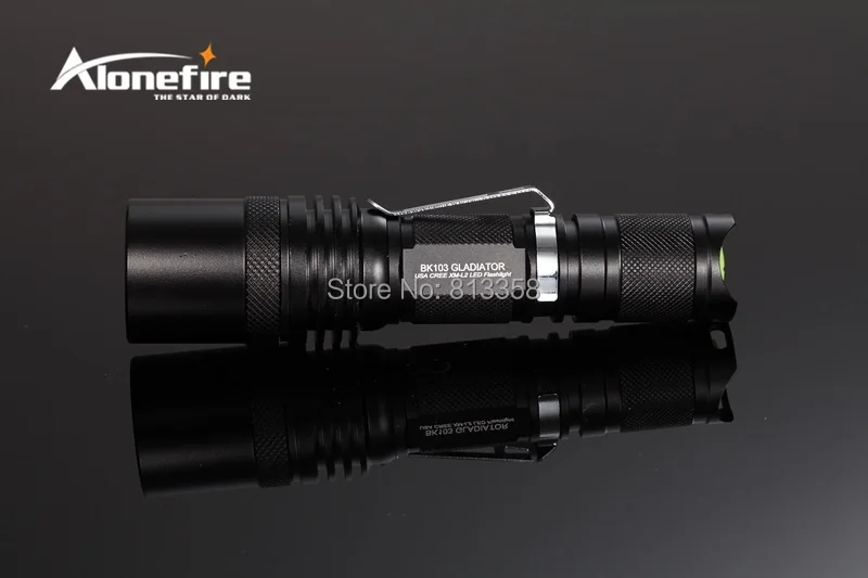 Alonefire Gladiator серии bk103 CREE XM-L2 LED 5 Режим Портативный светодиодный фонарик для аккумуляторов 18650-Бесплатная доставка