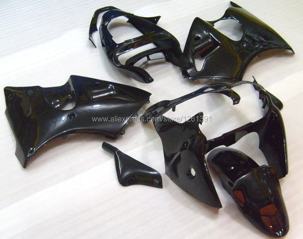 Hotlike+ черный обтекатель комплект для KAWASAKI ZZR600 05 06 07 08 ZZR600 05-08 ZZR 600 2005 2006 2007 2008 Обтекатели ZST1T6
