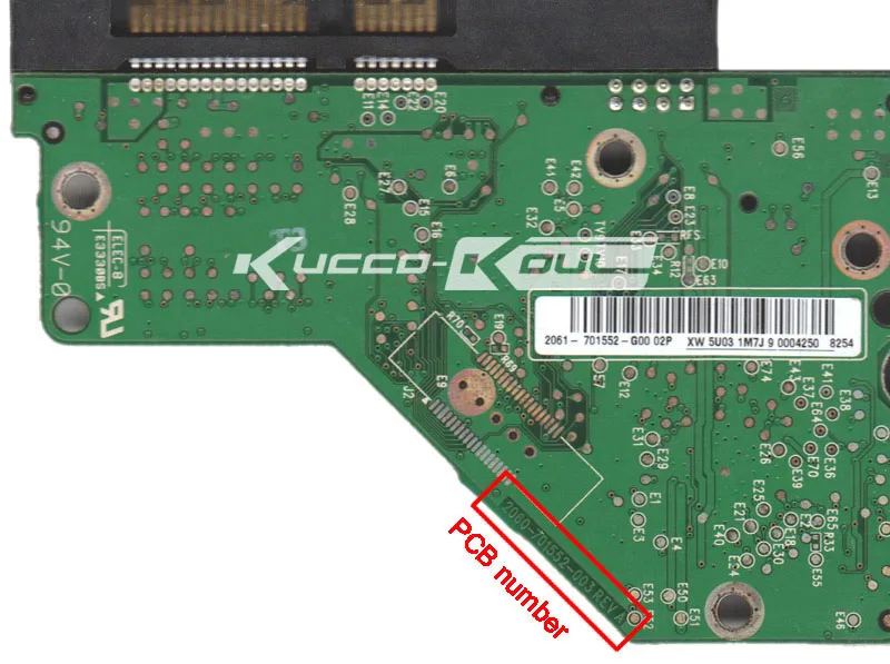 Материнская плата для HDD PCB 2060-701552-003 REV A для ремонта жесткого диска WD 3,5 SATA восстановление данных