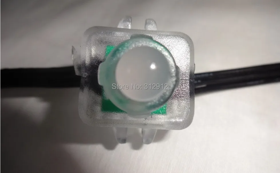 100 шт. DC12V вход WS2811 привело пиксель света, со всеми черный провод, ip68 Номинальная; эпоксидная смола заполнены