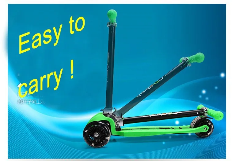 Free Shipping Foldable Maxi Micro Scooter For Children Max Load 80kg Kick Scooter Three Flash Wheels Pu Material Scooter Chopper Scooter Citymicro Frame Aliexpress