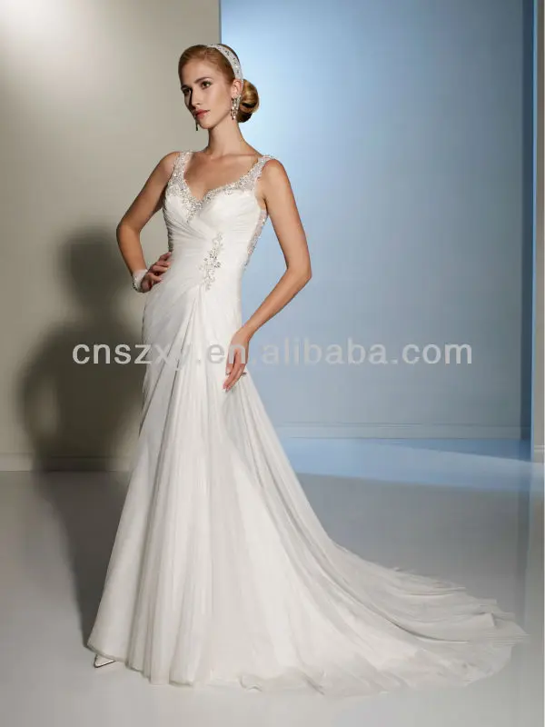 Sweetheart Wedding Dress With Chiffon Material -- AA080