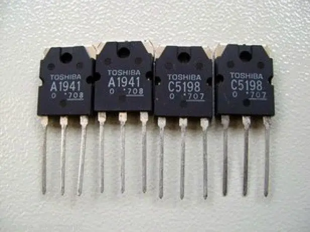 Paire de Transistor Original TOSHIBA 2SA1941 & 2SC5198 A1941 & C5198 lot de 2 Paire de Transistor Original TOSHIBA 2SA1941 & 2SC5198 A1941 & C5198 lot de 2