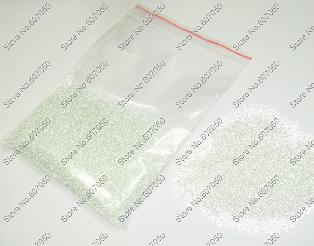 Shipping-50g/сумка прозрачный мини бисер маленький жемчуг для творчества ногтей